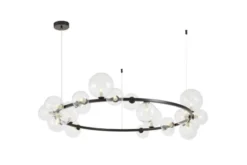 LAMPADA A SOSPENSIONE MODERNA NERA MERIDO W24