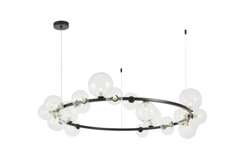 LAMPADA A SOSPENSIONE MODERNA NERA MERIDO W24