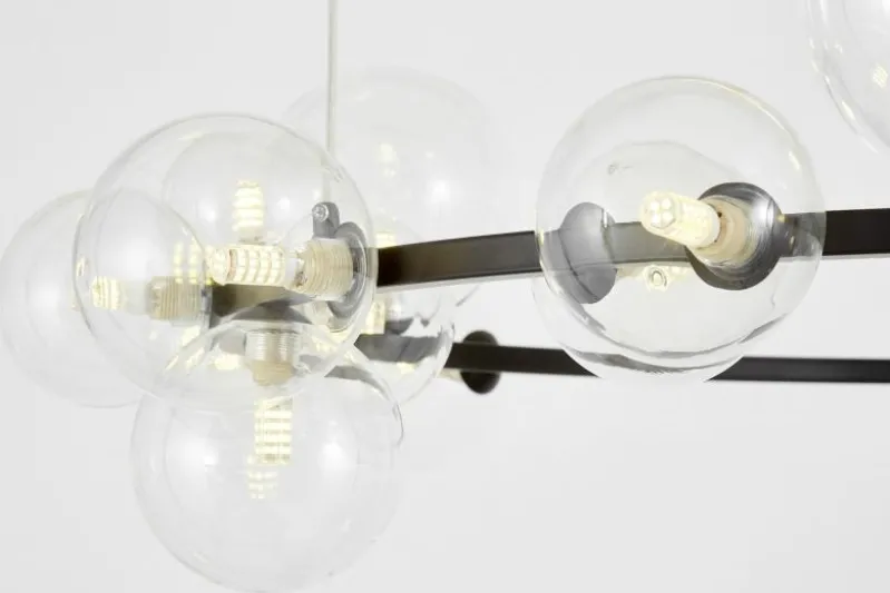 LAMPADA A SOSPENSIONE MODERNA NERA MERIDO W24