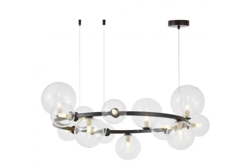 LAMPADA A SOSPENSIONE MODERNA NERA MERIDO W15