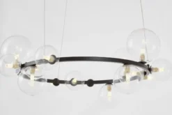 LAMPADA A SOSPENSIONE MODERNA NERA MERIDO W15