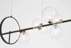 LAMPADA A SOSPENSIONE MODERNA NERA MERIDO W7