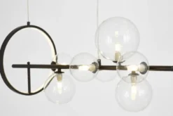 LAMPADA A SOSPENSIONE MODERNA NERA MERIDO W7