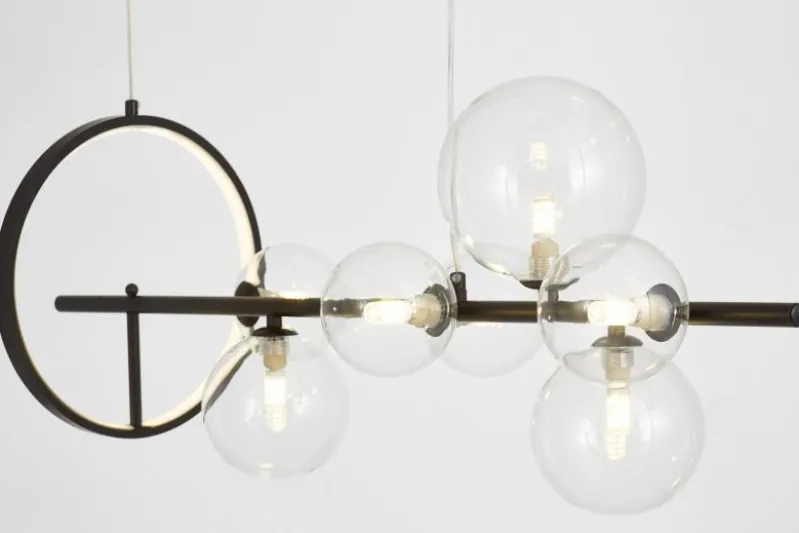 LAMPADA A SOSPENSIONE MODERNA NERA MERIDO W9