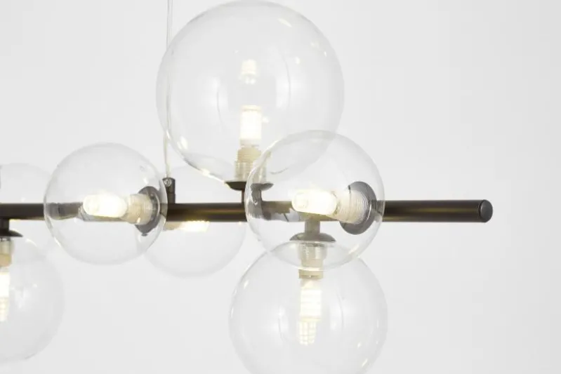 LAMPADA A SOSPENSIONE MODERNA NERA MERIDO W9