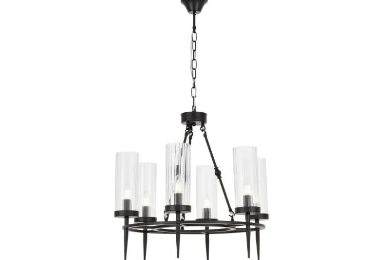 LAMPADA A SOSPENSIONE MODERNA NERA MORATTI W6