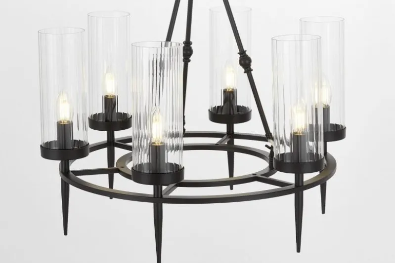 LAMPADA A SOSPENSIONE MODERNA NERA MORATTI W6