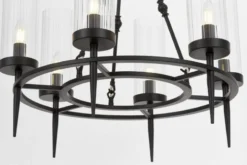 LAMPADA A SOSPENSIONE MODERNA NERA MORATTI W6