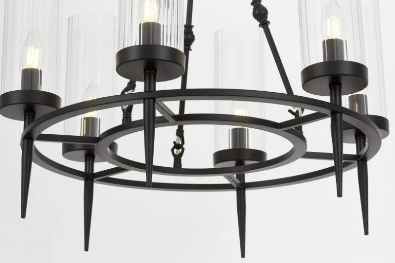 LAMPADA A SOSPENSIONE MODERNA NERA MORATTI W6