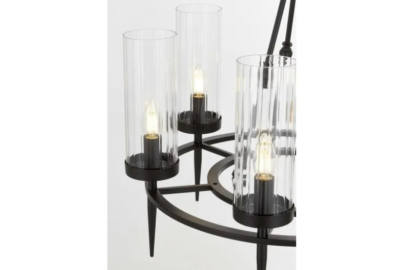 LAMPADA A SOSPENSIONE MODERNA NERA MORATTI W6