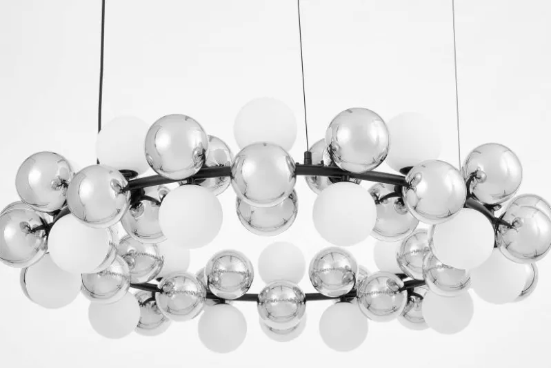 LAMPADA A SOSPENSIONE MODERNA NERA SAONA W60