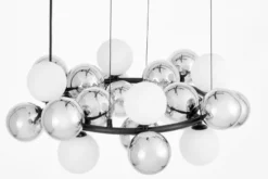 LAMPADA A SOSPENSIONE MODERNA NERA SAONA W24