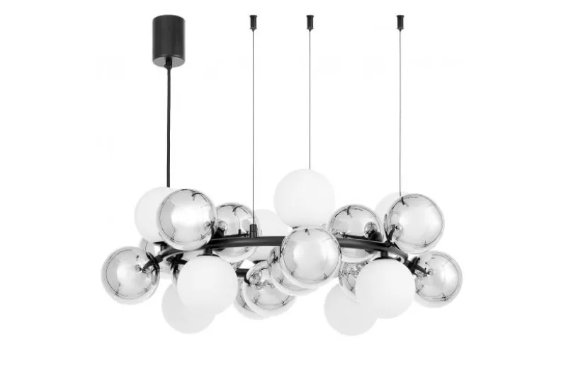 LAMPADA A SOSPENSIONE MODERNA NERA SAONA W24