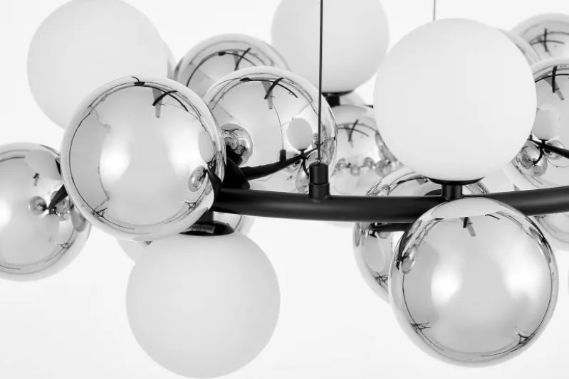LAMPADA A SOSPENSIONE MODERNA NERA SAONA W24