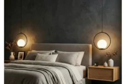 LAMPADA A SOSPENSIONE MODERNA NERA VERO 1A