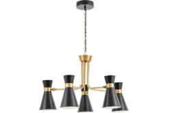 LAMPADA A SOSPENSIONE MODERNA NERO E ORO SENA W5