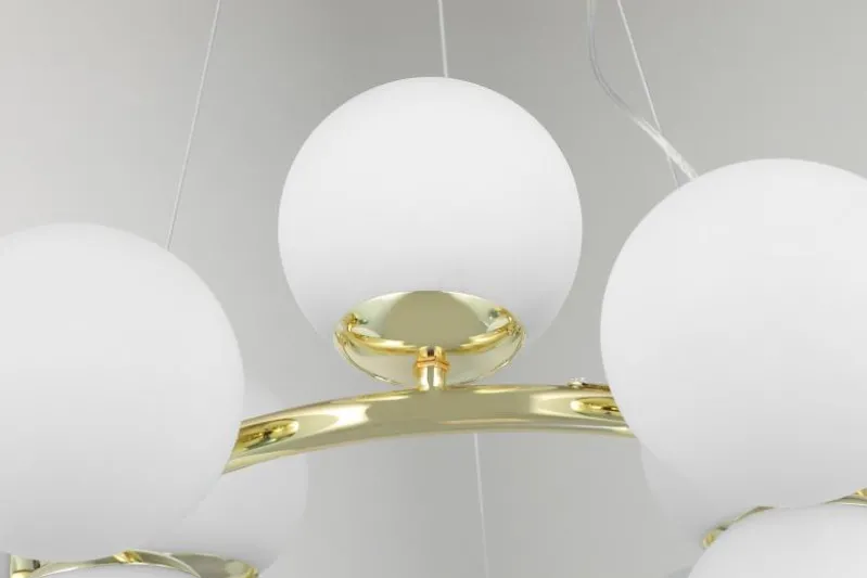 LAMPADA A SOSPENSIONE MODERNA ORO LEDO W12