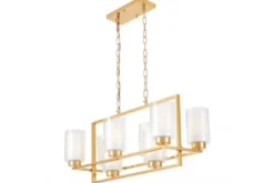 LAMPADA A SOSPENSIONE MODERNA ORO LINO W8