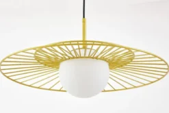 LAMPADA A SOSPENSIONE MODERNA ORO SOLARIS