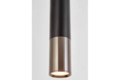 LAMPADA A SOSPENSIONE MODERNA TUBO NERO E GRAFITE LINEO W1