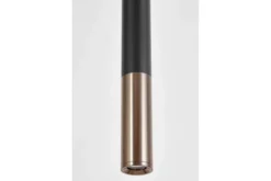 LAMPADA A SOSPENSIONE MODERNA TUBO NERO E GRAFITE SLIM W1