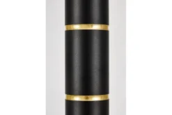 LAMPADA A SOSPENSIONE MODERNA TUBO NERO E ORO ASTI W1
