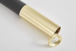 LAMPADA A SOSPENSIONE MODERNA TUBO NERO E ORO SLIM W1