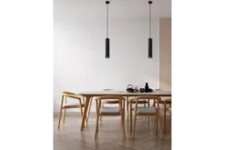 LAMPADA A SOSPENSIONE MODERNA TUBO NERO LINEO W1