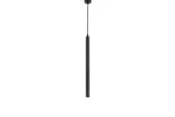 LAMPADA A SOSPENSIONE MODERNA TUBO NERO SLIM W1