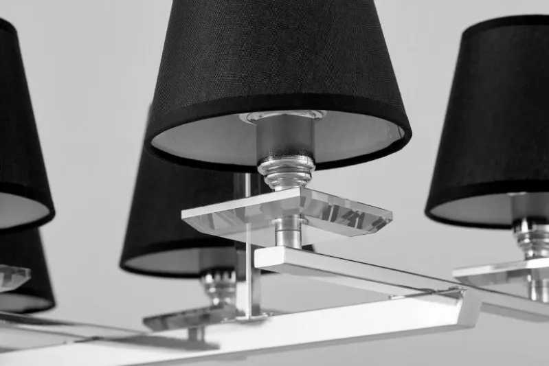 LAMPADA A SOSPENSIONE NERA E CROMATA LIMERA W6