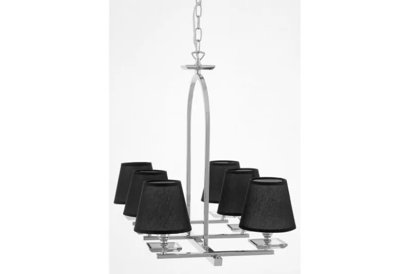 LAMPADA A SOSPENSIONE NERA E CROMATA LIMERA W6