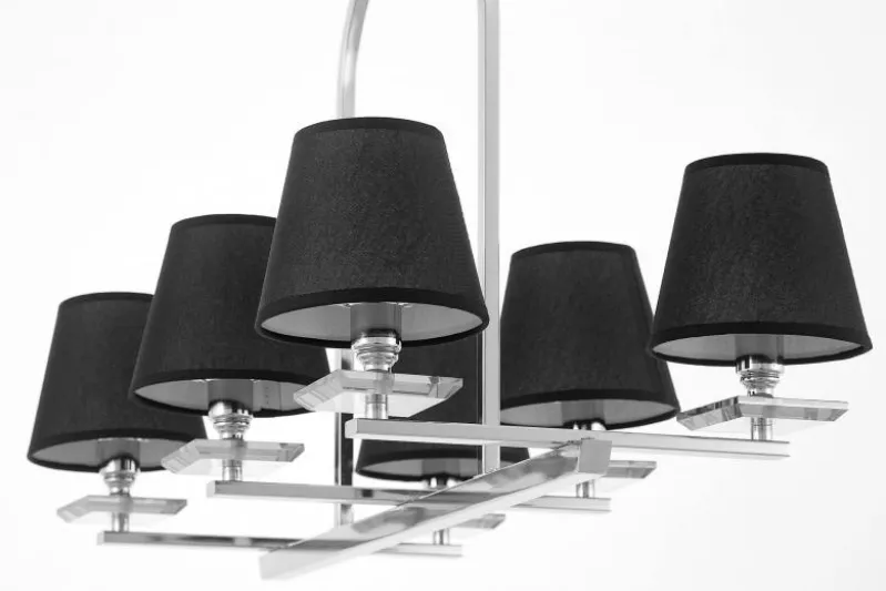 LAMPADA A SOSPENSIONE NERA E CROMATA LIMERA W6
