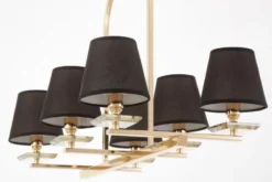 LAMPADA A SOSPENSIONE NERA E ORO LIMERA W6
