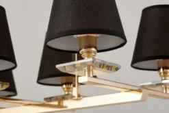 LAMPADA A SOSPENSIONE NERA E ORO LIMERA W6
