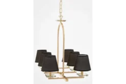 LAMPADA A SOSPENSIONE NERA E ORO LIMERA W6