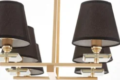LAMPADA A SOSPENSIONE NERA E ORO LIMERA W6