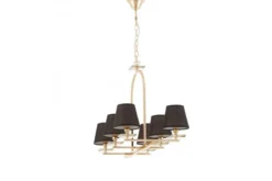 LAMPADA A SOSPENSIONE NERA E ORO LIMERA W6