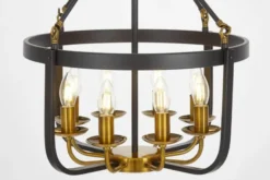 LAMPADA A SOSPENSIONE NERA E OTTONE BERLING W8