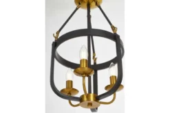 LAMPADA A SOSPENSIONE NERA E OTTONE BERLING W3