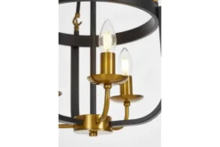 LAMPADA A SOSPENSIONE NERA E OTTONE BERLING W3