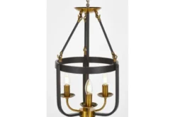 LAMPADA A SOSPENSIONE NERA E OTTONE BERLING W3