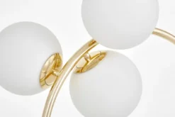 Lampada a sospensione oro caldo a forma di mezza luna BONIO W6