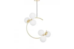 Lampada a sospensione oro caldo a forma di mezza luna BONIO W6