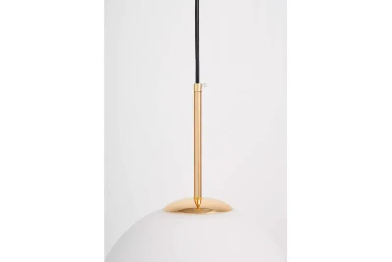 Lampada a sospensione sfera bianca oro caldo FREDICA W1