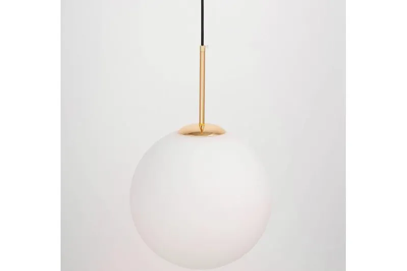 Lampada a sospensione sfera bianca oro caldo FREDICA W1