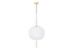 Lampada a sospensione sfera e asta dorata ALPINA D33