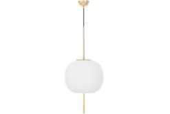 Lampada a sospensione sfera e asta dorata ALPINA D33