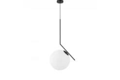 Lampada a sospensione sfera vetro nera Sorento D30