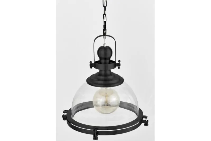 Lampada a sospensione stile industriale nera FALCO