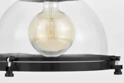 Lampada a sospensione stile industriale nera FALCO